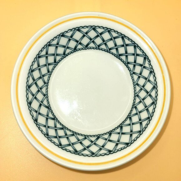 Vintage Reco Fruit Bowl E410-58 W Saucer Side Dish With Woven Pattern DH916 - Picture 2 of 5